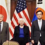 (3rd LD) Finance chiefs of S. Korea, U.S., Japan recognize ‘serious’ concerns over ‘sharp’ won, yen depreciation