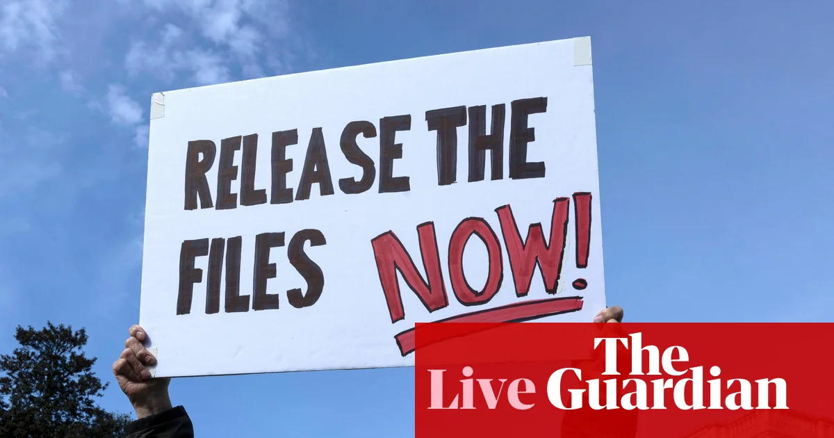 Justice department has 30 days to release all Epstein files after Trump signs bill – US politics live
