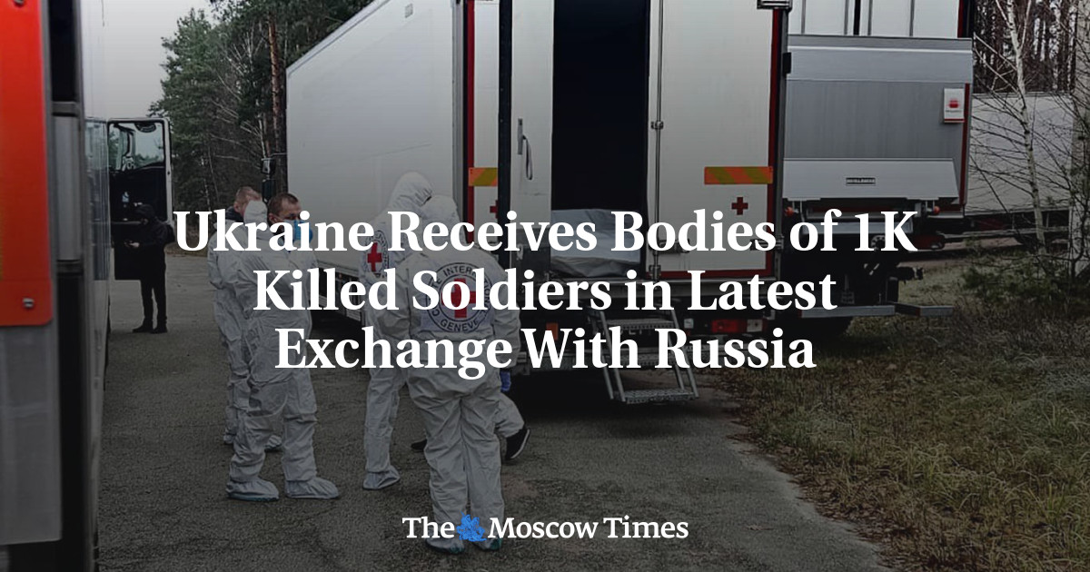 Ukraine Receives Bodies of 1K Killed Soldiers in Latest Exchange With Russia