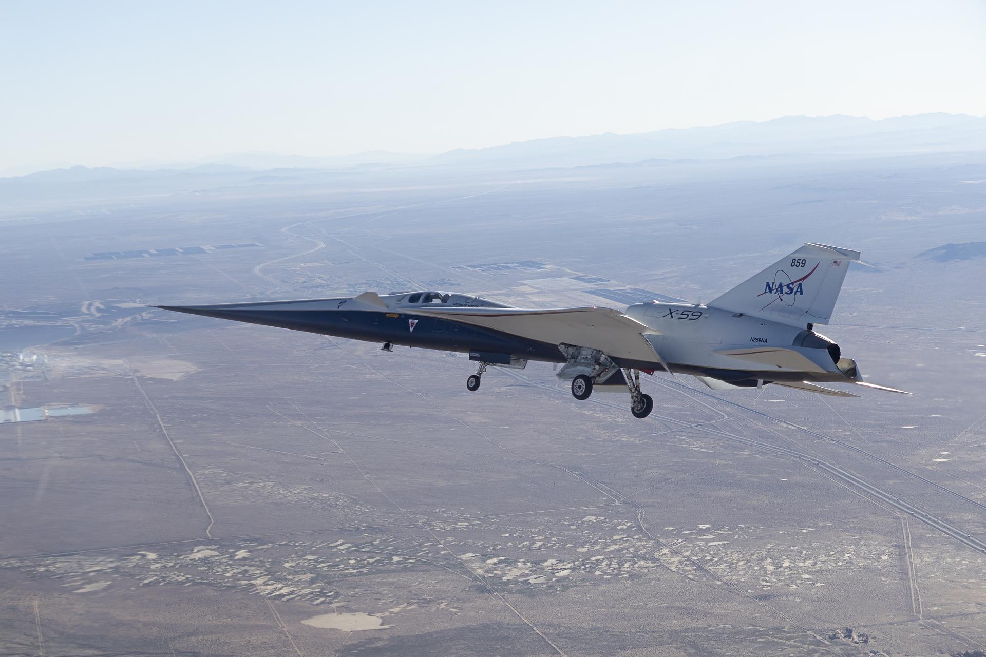 NASA’s X-59 Completes First Flight, Prepares for More Flight Testing