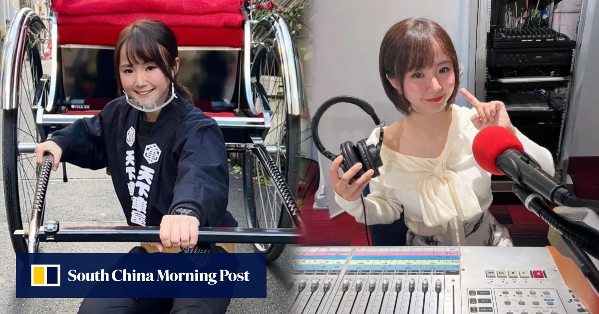 Japan DJ joins Tokyo’s growing ranks of female rickshaw drivers, boosts speaking skills