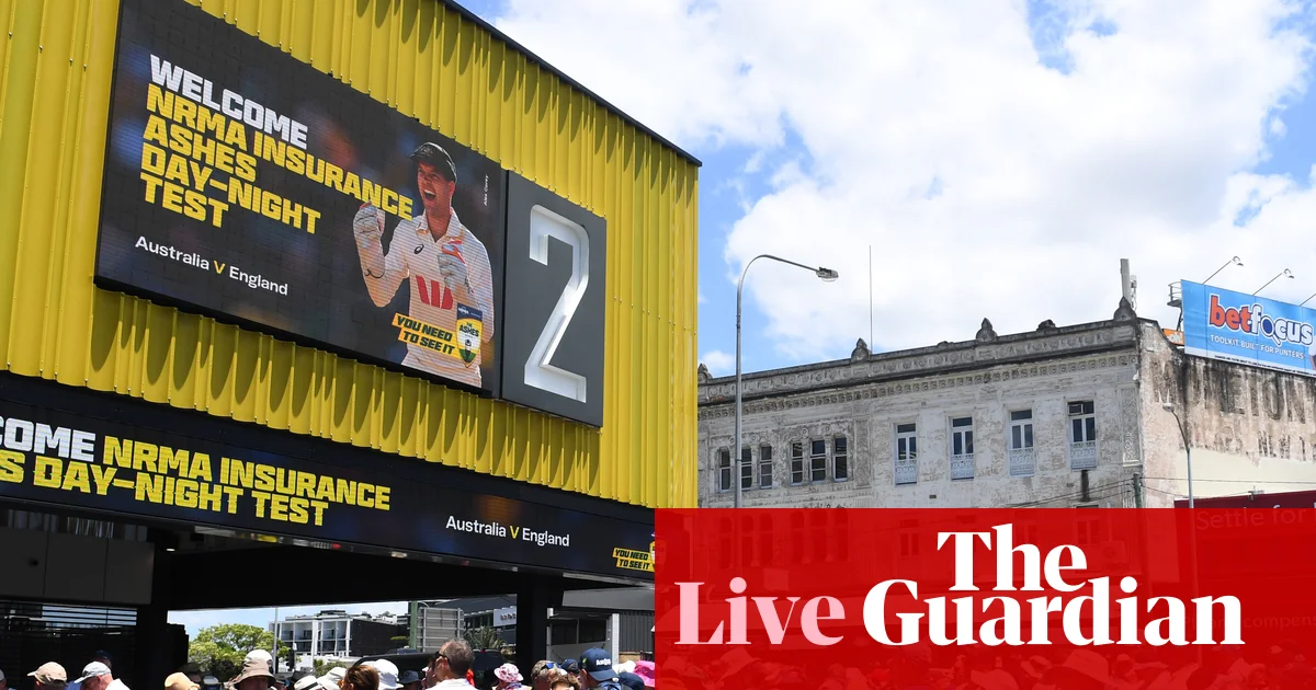 Australia v England: Ashes second Test, day two – live